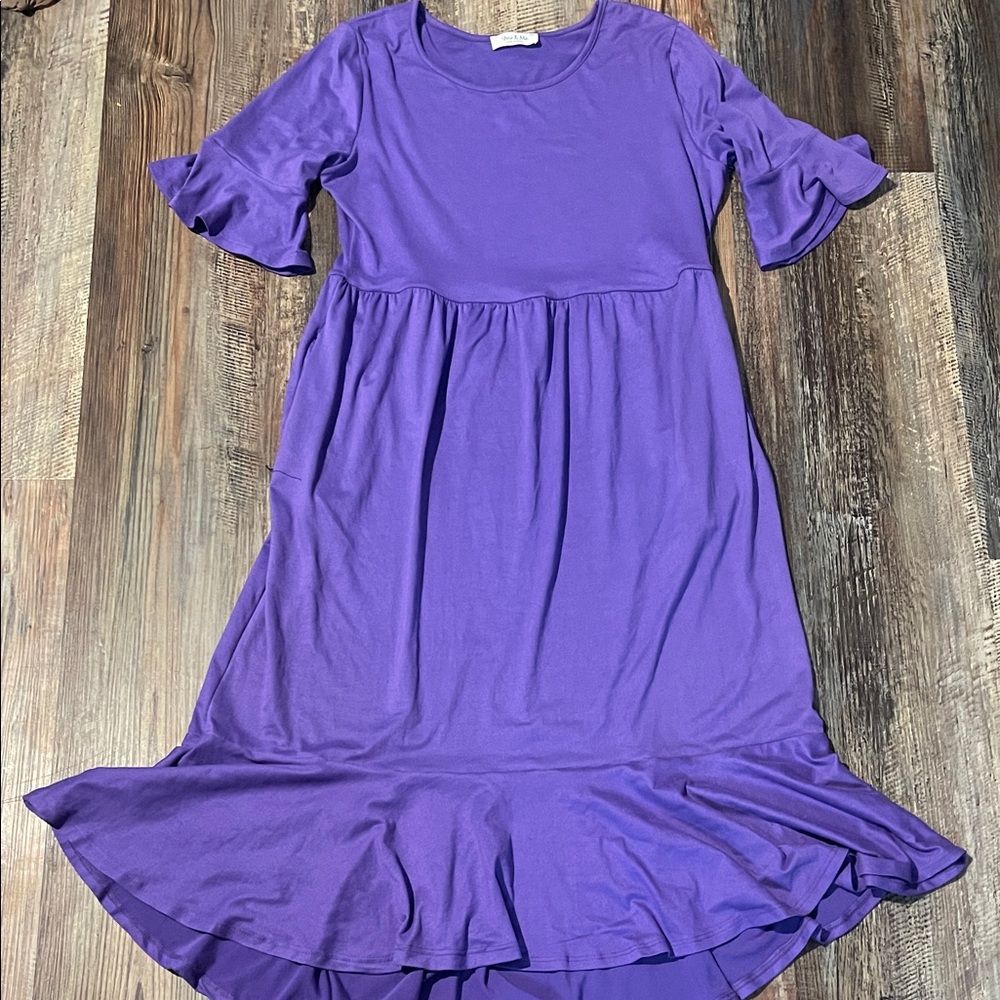 Elegant Purple Women's Dress